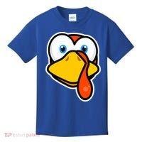 Cute Turkey Face Thanksgiving Costume Gift Kids T-Shirt thumb 0