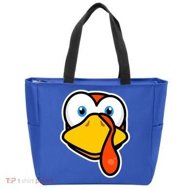 Cute Turkey Face Thanksgiving Costume Gift Tote Bag