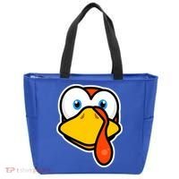 Cute Turkey Face Thanksgiving Costume Gift Tote Bag thumb 0