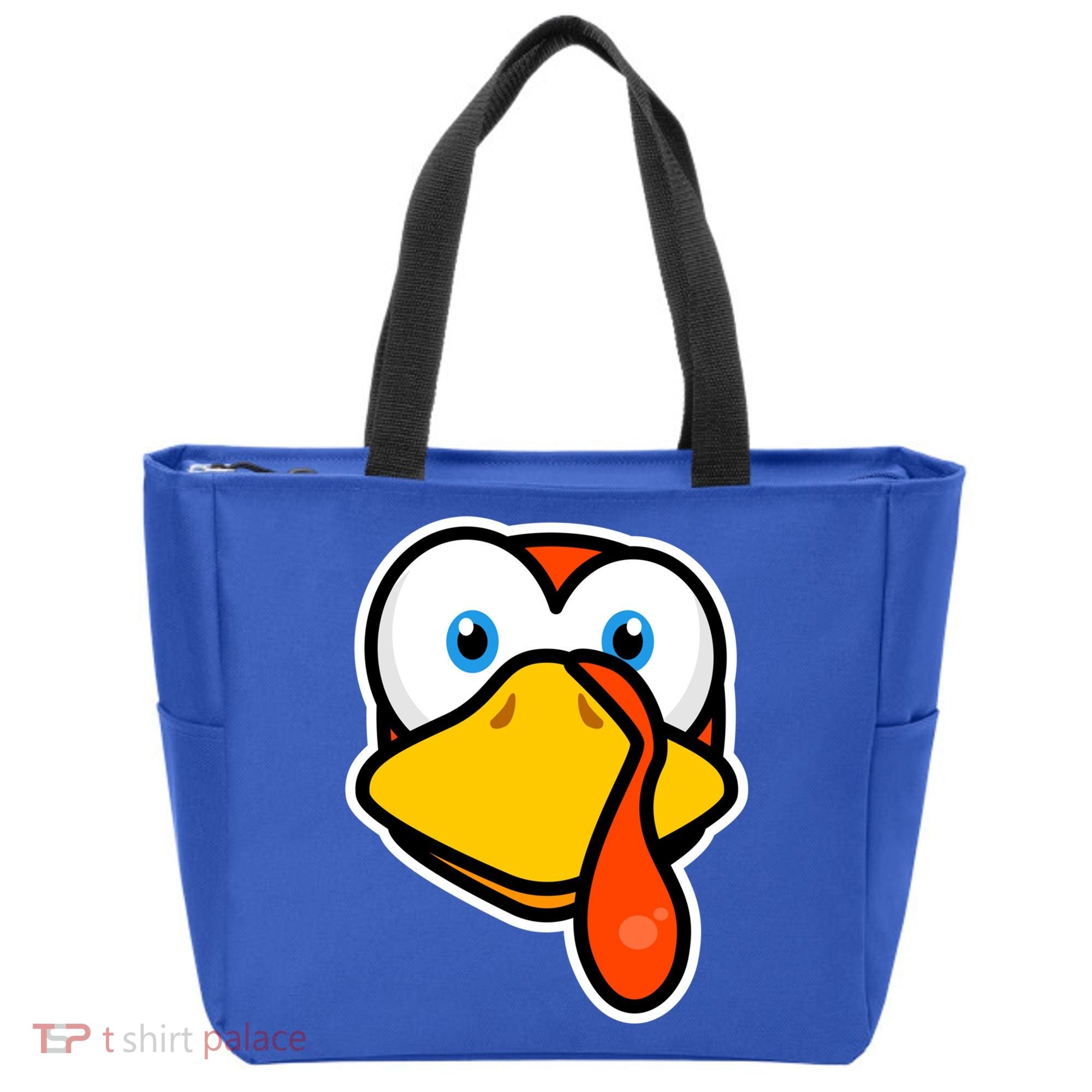 Cute Turkey Face Thanksgiving Costume Gift Tote Bag
