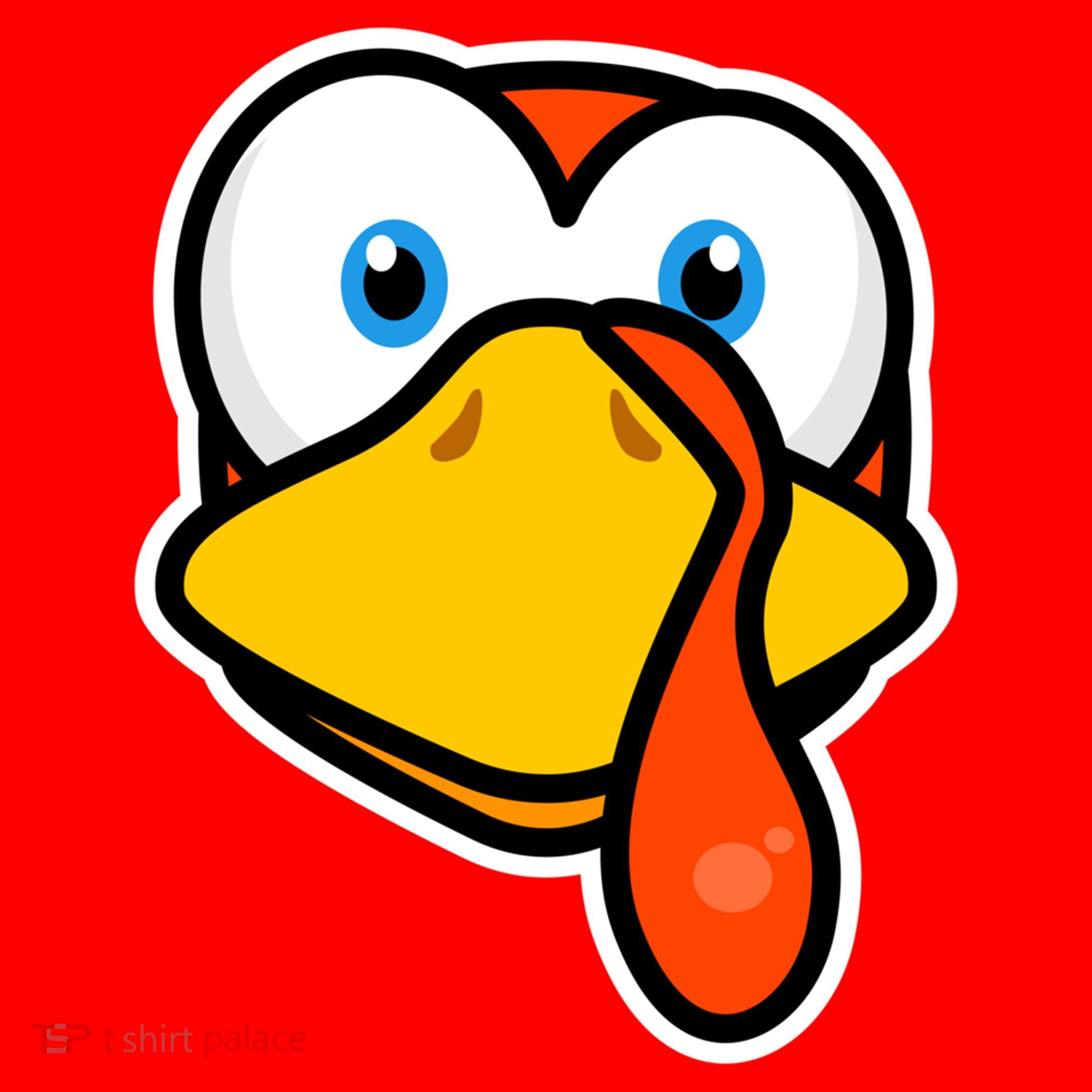 Cute Turkey Face Thanksgiving Costume Gift Santa Hat
