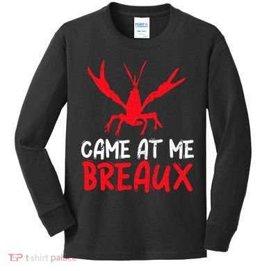 Crawfish Tees Funny Cajun Kids Long Sleeve Shirt