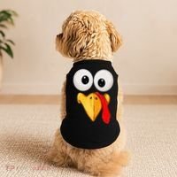 Cute Turkey Face Thanksgiving Matching Family Doggie Tank thumb 2