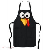 Cute Turkey Face Thanksgiving Matching Family Apron thumb 0