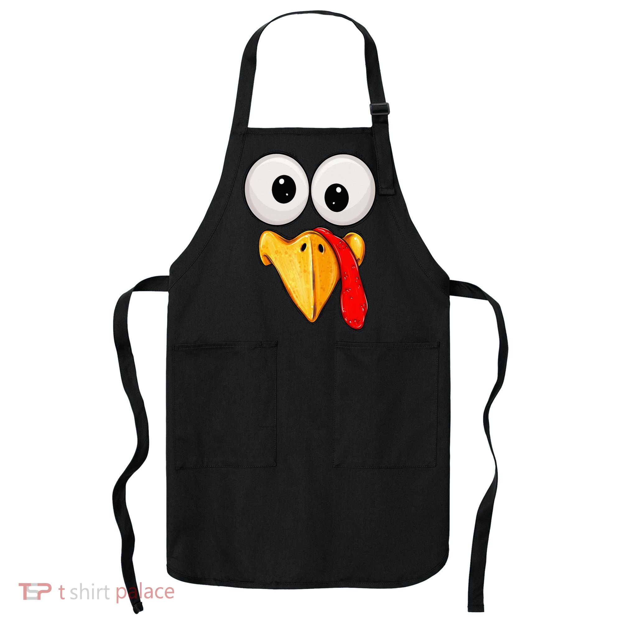 Cute Turkey Face Thanksgiving Matching Family Apron