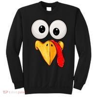 Cute Turkey Face Thanksgiving Matching Family Sweatshirt thumb 0