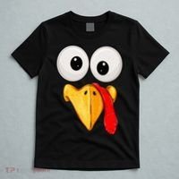 Cute Turkey Face Thanksgiving Matching Family T-Shirt thumb 5