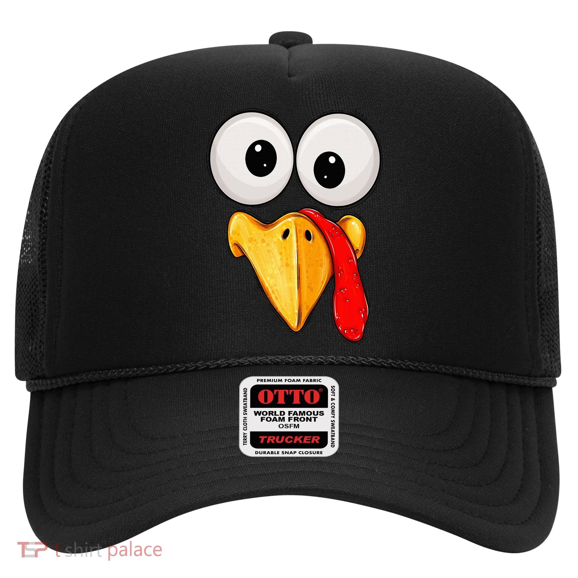 Cute Turkey Face Thanksgiving Matching Family Hat