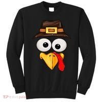 Cute Turkey Face Glasses Thanksgiving Family Sweatshirt thumb 0