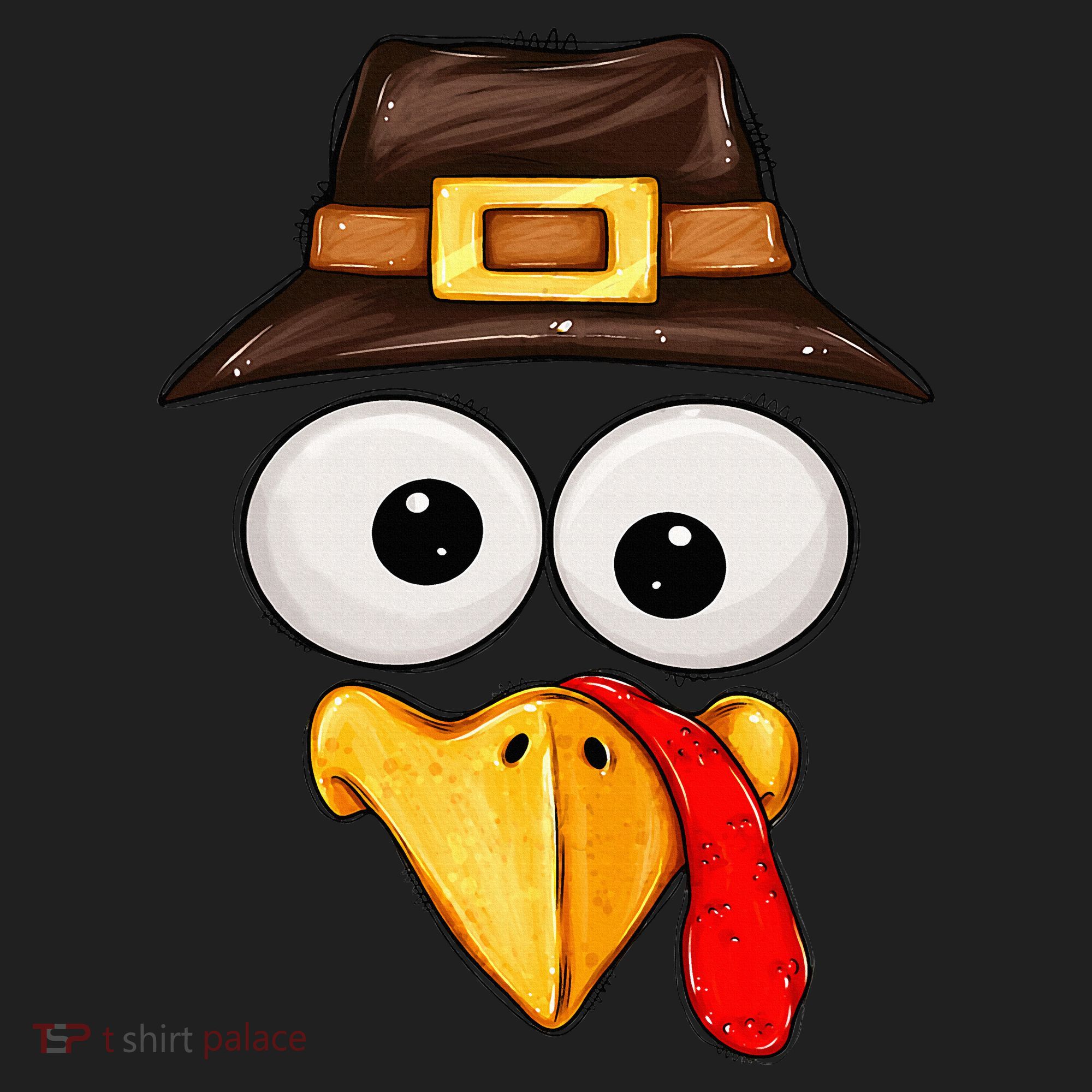 Cute Turkey Face Glasses Thanksgiving Family Beanie