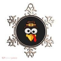 Cute Turkey Face Glasses Thanksgiving Family Ornament thumb 0