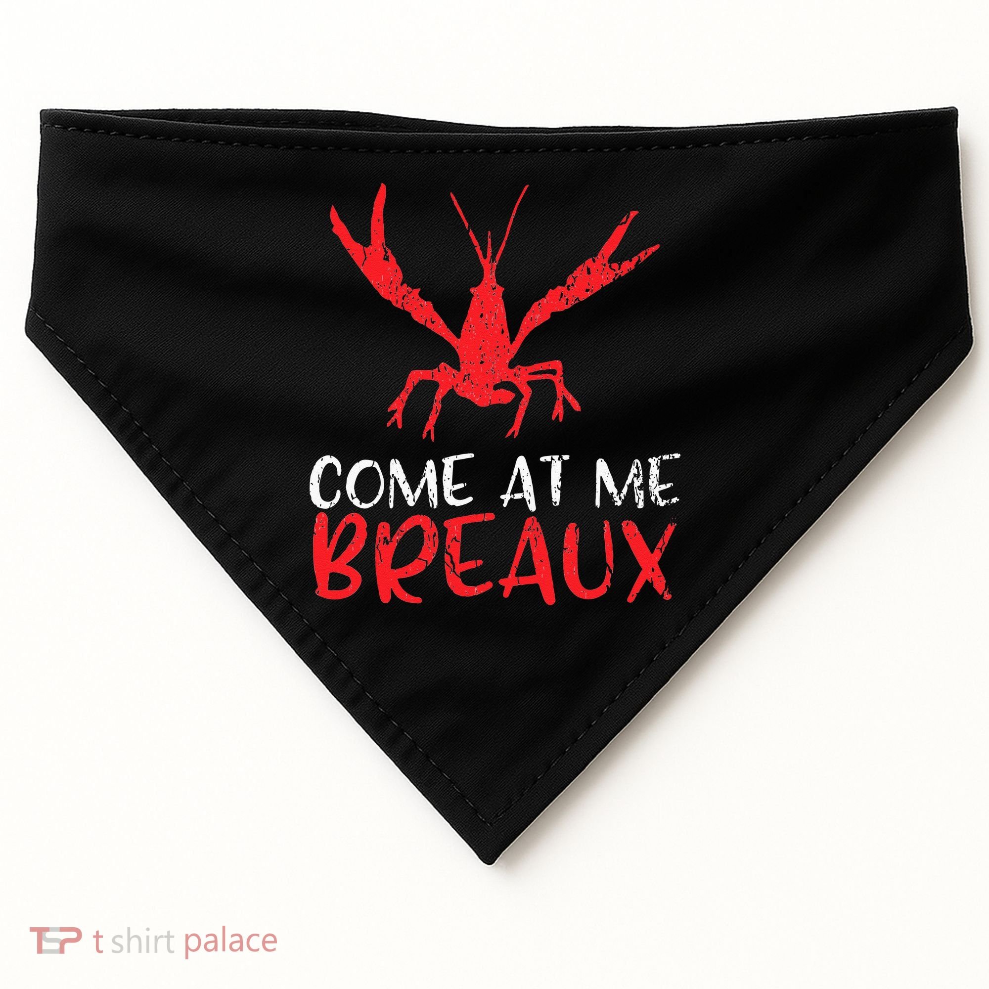 Crawfish Tees Funny Cajun USA-Made Doggie Bandana