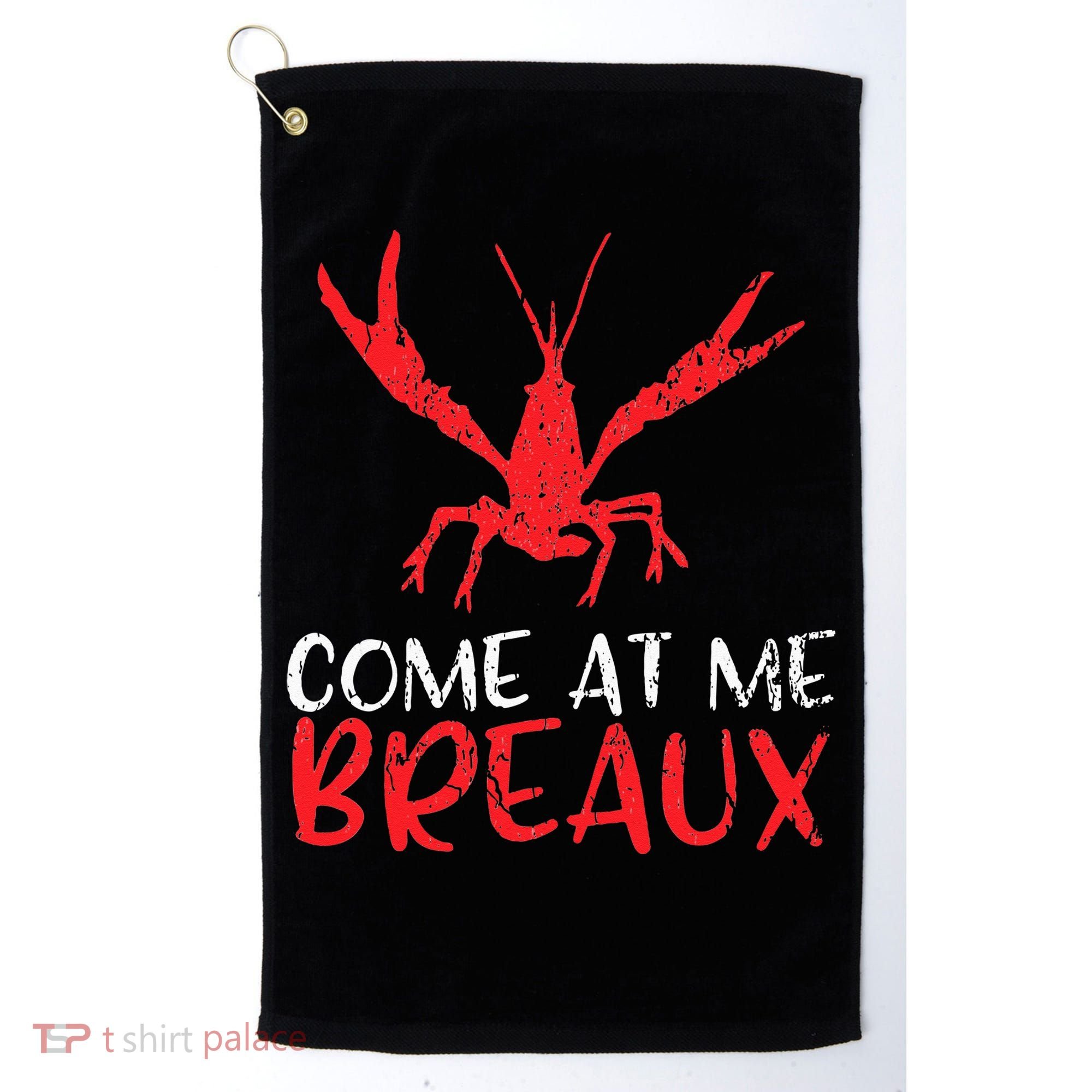 Crawfish Tees Funny Cajun Golf Towel