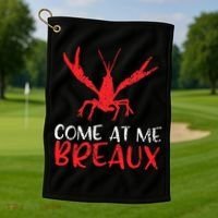 Crawfish Tees Funny Cajun Golf Towel thumb 1