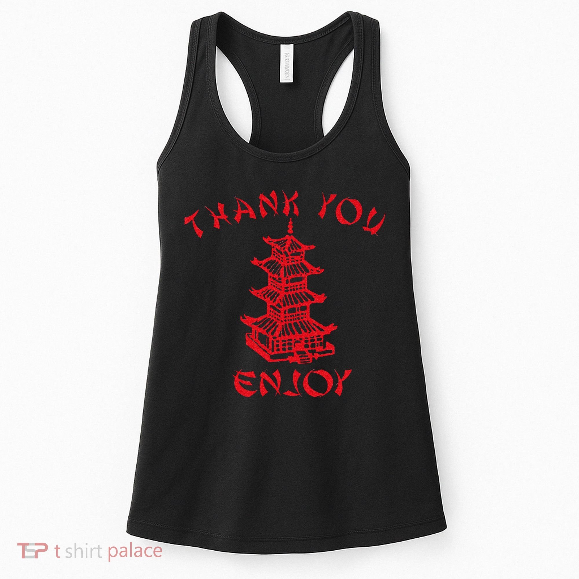 Chinese Takeaway Food Thank You Enjoy Women's Tank Top