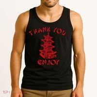 Chinese Takeaway Food Thank You Enjoy Tank Top thumb 3