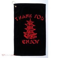 Chinese Takeaway Food Thank You Enjoy Golf Towel thumb 0