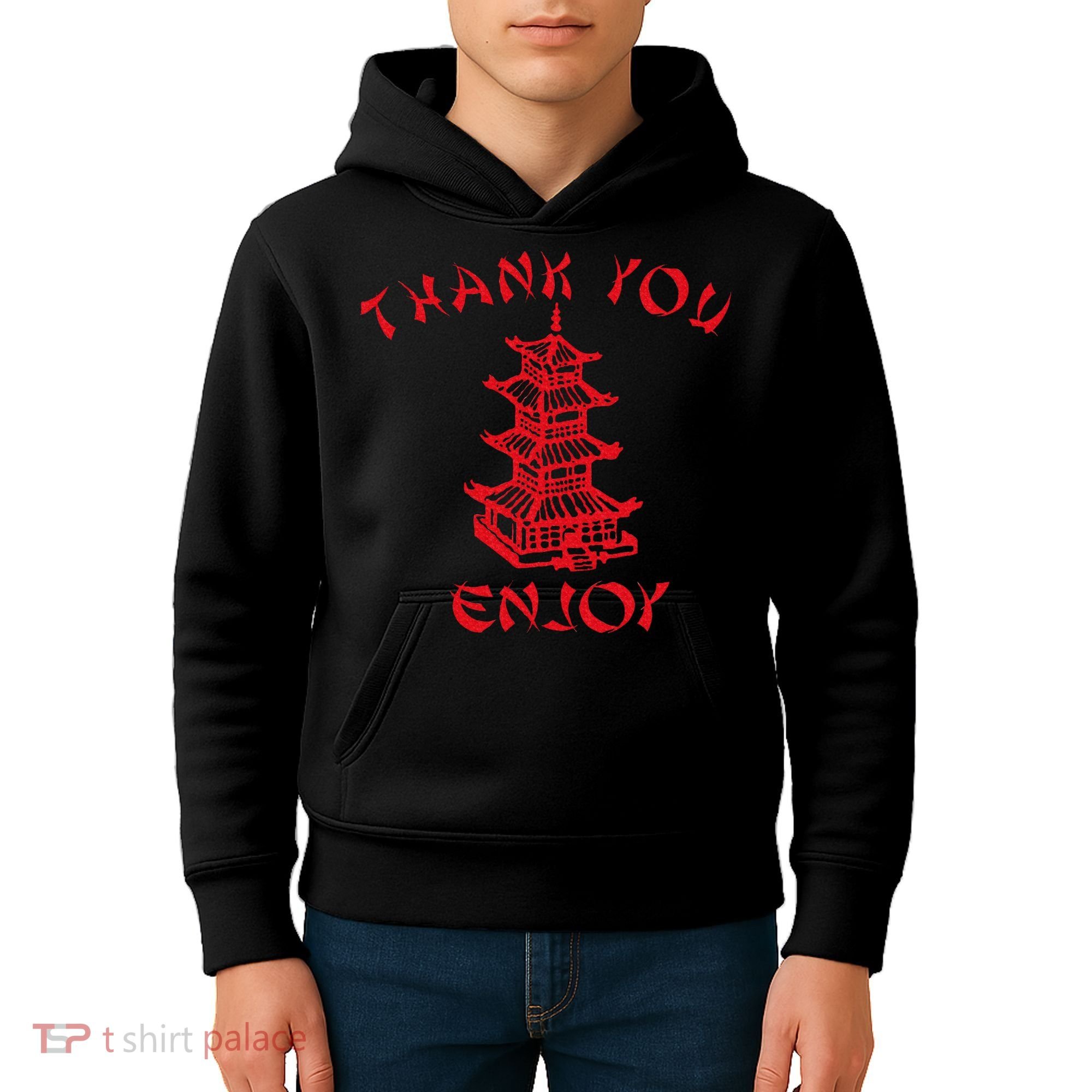 Chinese Takeaway Food Thank You Enjoy Kids Hoodie