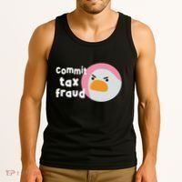 Commit Tax Fraud Funny Birthday Sarcastic Gift For Women Tank Top thumb 3
