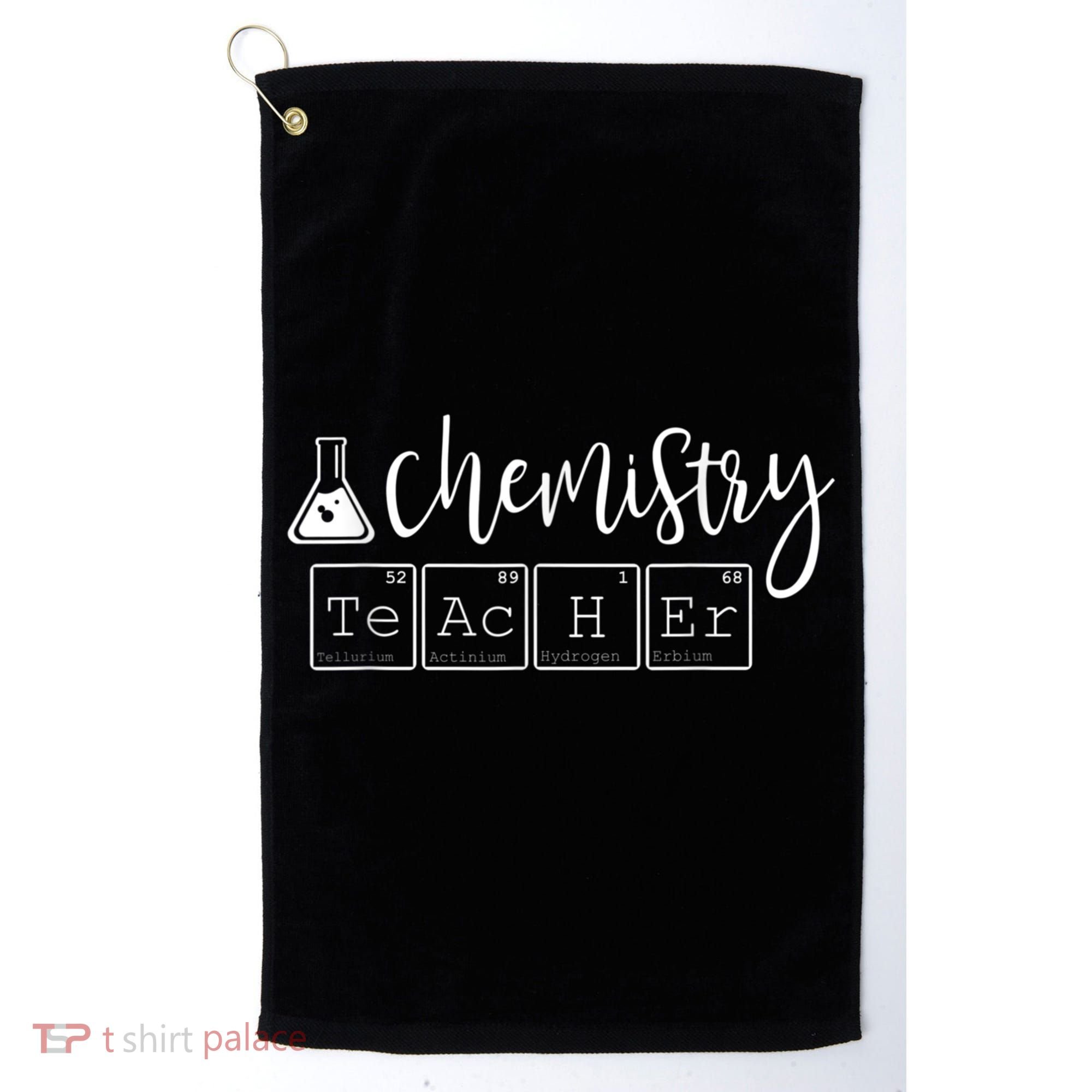 Chemistry Teacher Gift Funny Science Periodic Table Pun Golf Towel