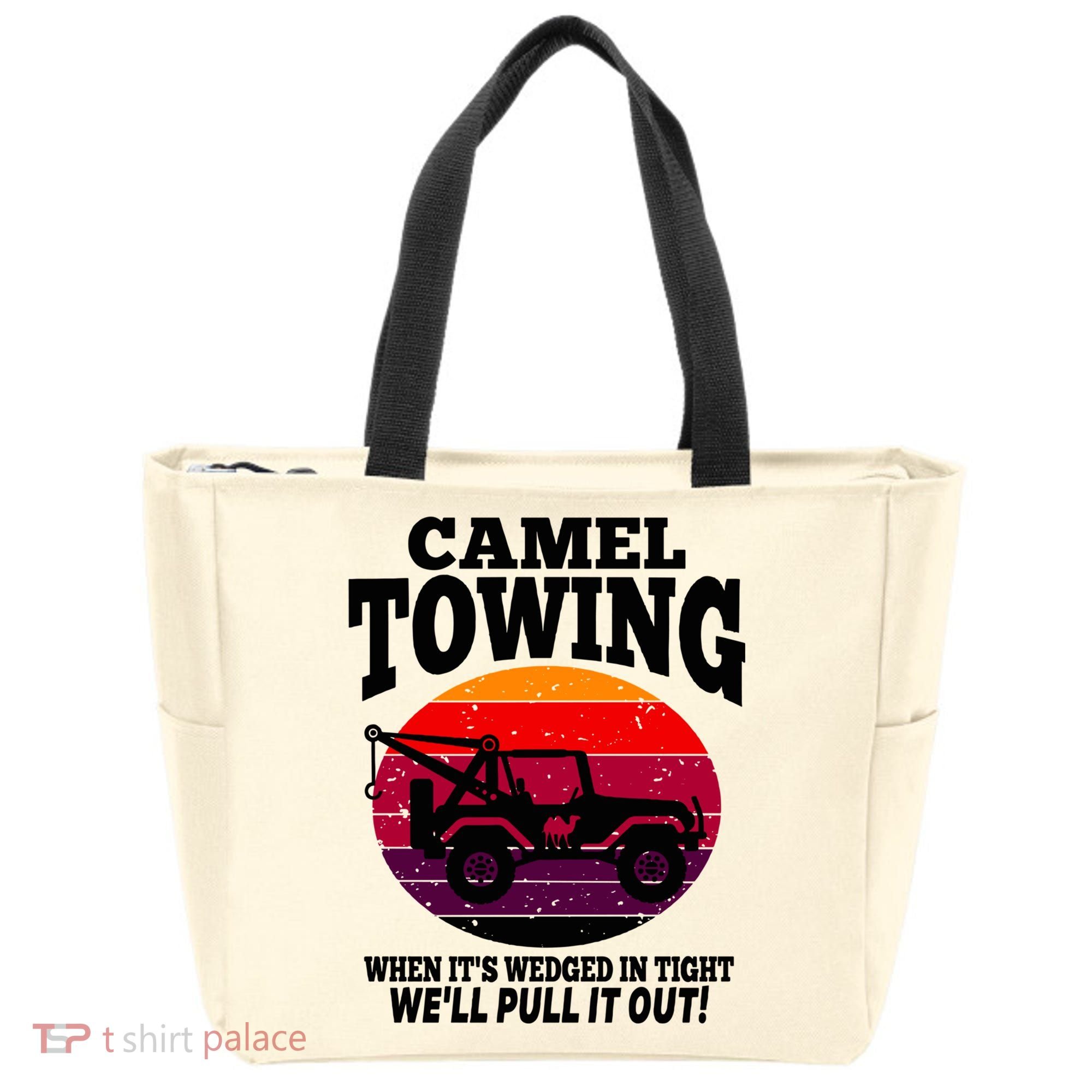 Camel Towing Gift Funny Retro Camel Towing Funny Halloween Gift Tote Bag