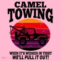Camel Towing Gift Funny Retro Camel Towing Funny Halloween Gift Coaster thumb 2