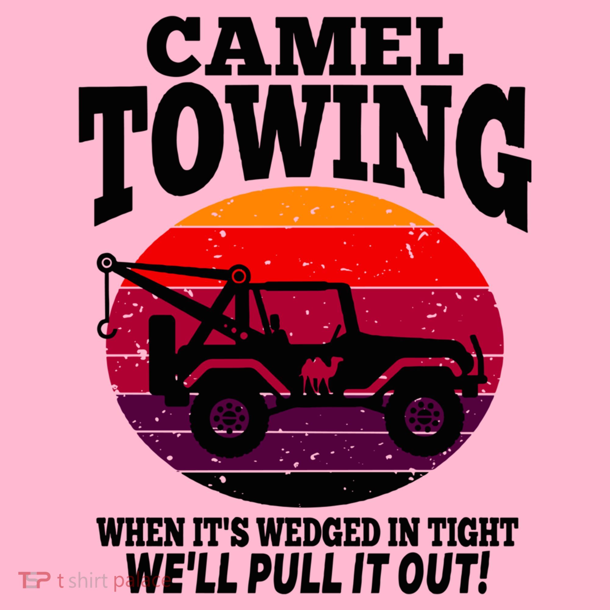 Camel Towing Gift Funny Retro Camel Towing Funny Halloween Gift Coaster