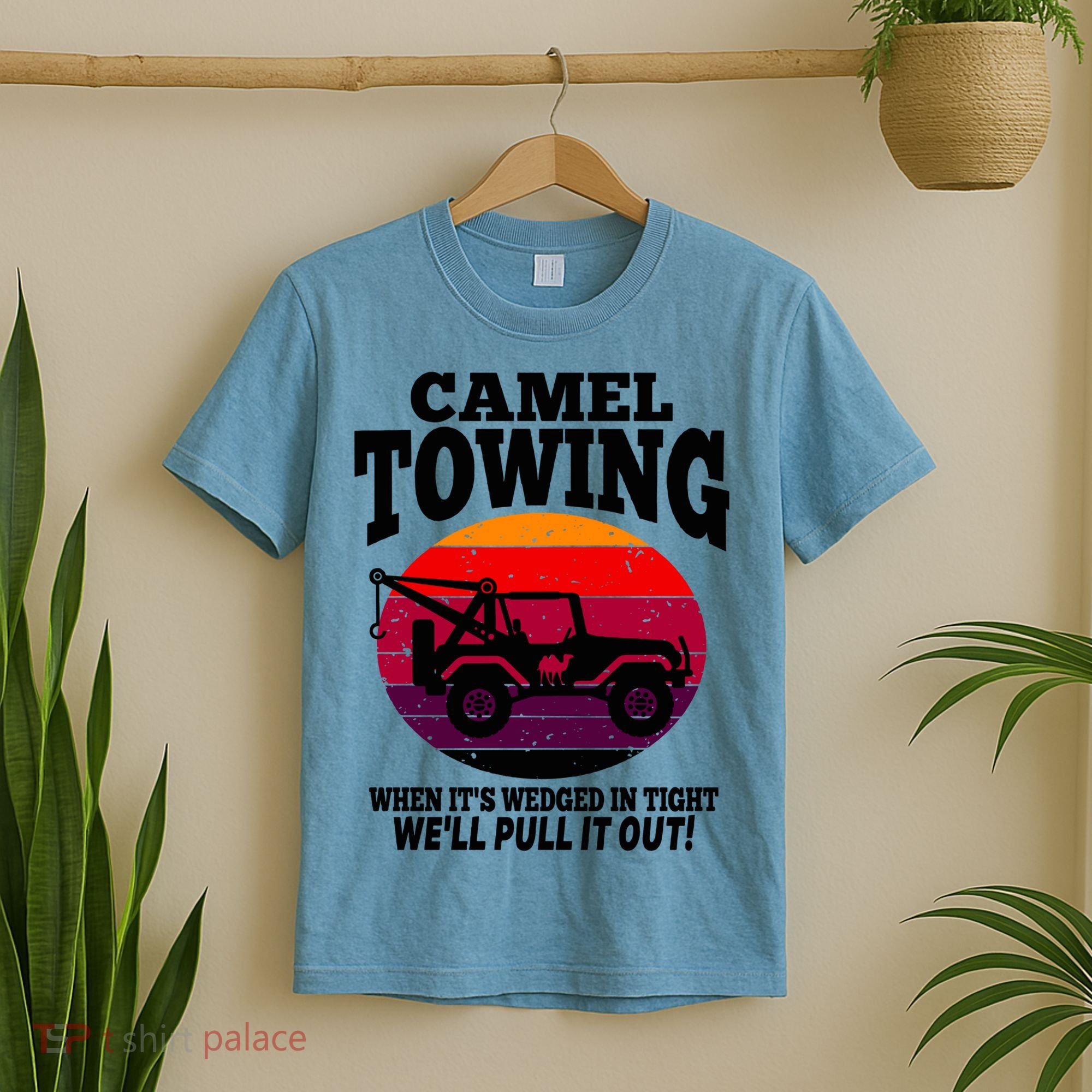 Camel Towing Gift Funny Retro Camel Towing Funny Halloween Gift T-Shirt
