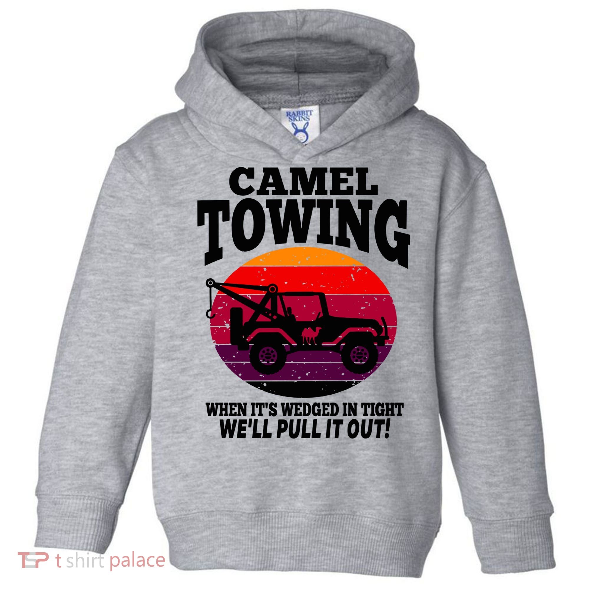 Camel Towing Gift Funny Retro Camel Towing Funny Halloween Gift Toddler Hoodie