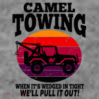 Camel Towing Gift Funny Retro Camel Towing Funny Halloween Gift Toddler Hoodie thumb 2
