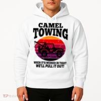 Camel Towing Gift Funny Retro Camel Towing Funny Halloween Gift Hoodie thumb 2