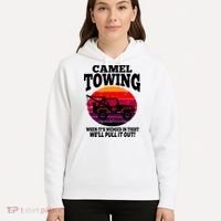 Camel Towing Gift Funny Retro Camel Towing Funny Halloween Gift Hoodie thumb 5
