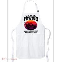 Camel Towing Gift Funny Retro Camel Towing Funny Halloween Gift Apron thumb 0