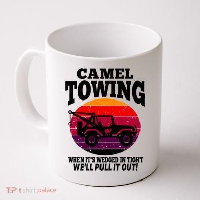 Camel Towing Gift Funny Retro Camel Towing Funny Halloween Gift Coffee Mug