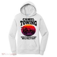 Camel Towing Gift Funny Retro Camel Towing Funny Halloween Gift Women's Hoodie thumb 0