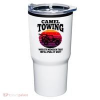 Camel Towing Gift Funny Retro Camel Towing Funny Halloween Gift Tumbler thumb 0