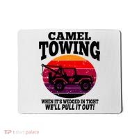 Camel Towing Gift Funny Retro Camel Towing Funny Halloween Gift Mousepad thumb 0
