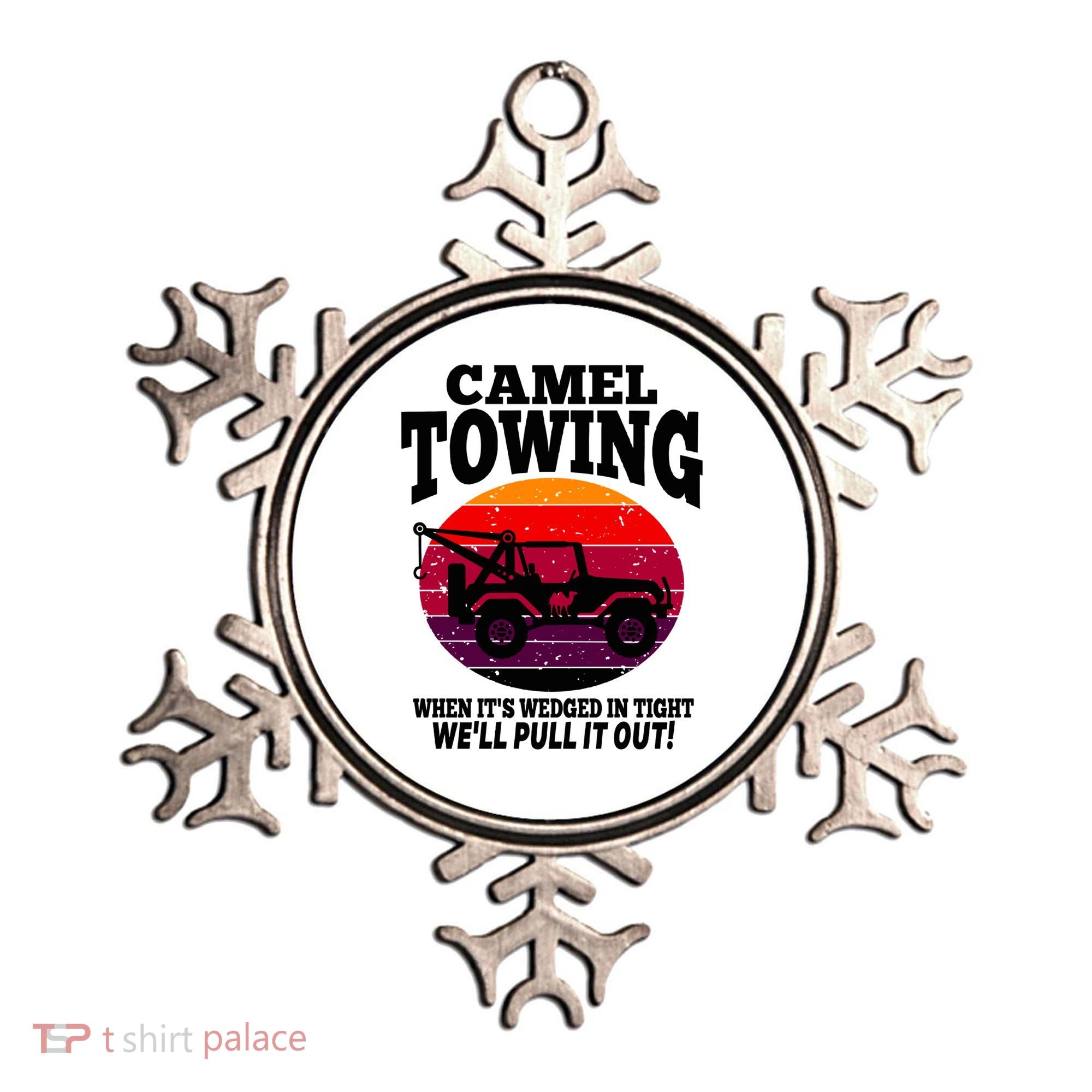 Camel Towing Gift Funny Retro Camel Towing Funny Halloween Gift Ornament