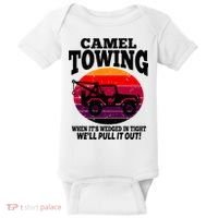 Camel Towing Gift Funny Retro Camel Towing Funny Halloween Gift Baby Bodysuit thumb 0