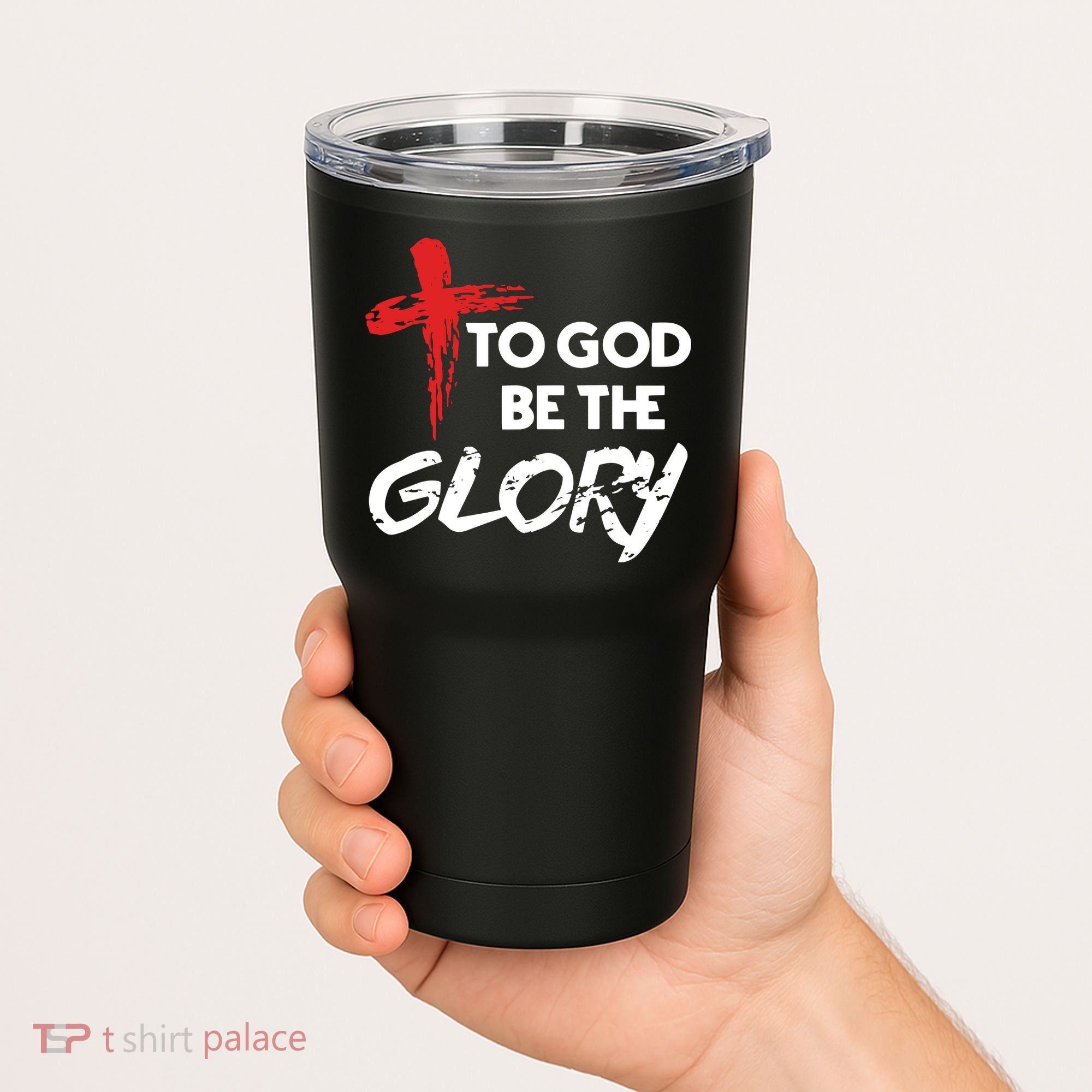Christian To God Be The Glory Tumbler