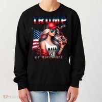 Cool Trump Girl No Apologies Women's Sweatshirt thumb 0
