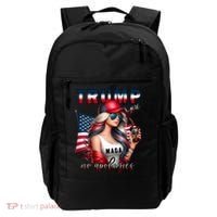 Cool Trump Girl No Apologies Backpack thumb 0