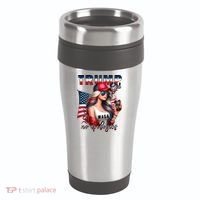 Cool Trump Girl No Apologies 16oz Travel Tumbler thumb 0