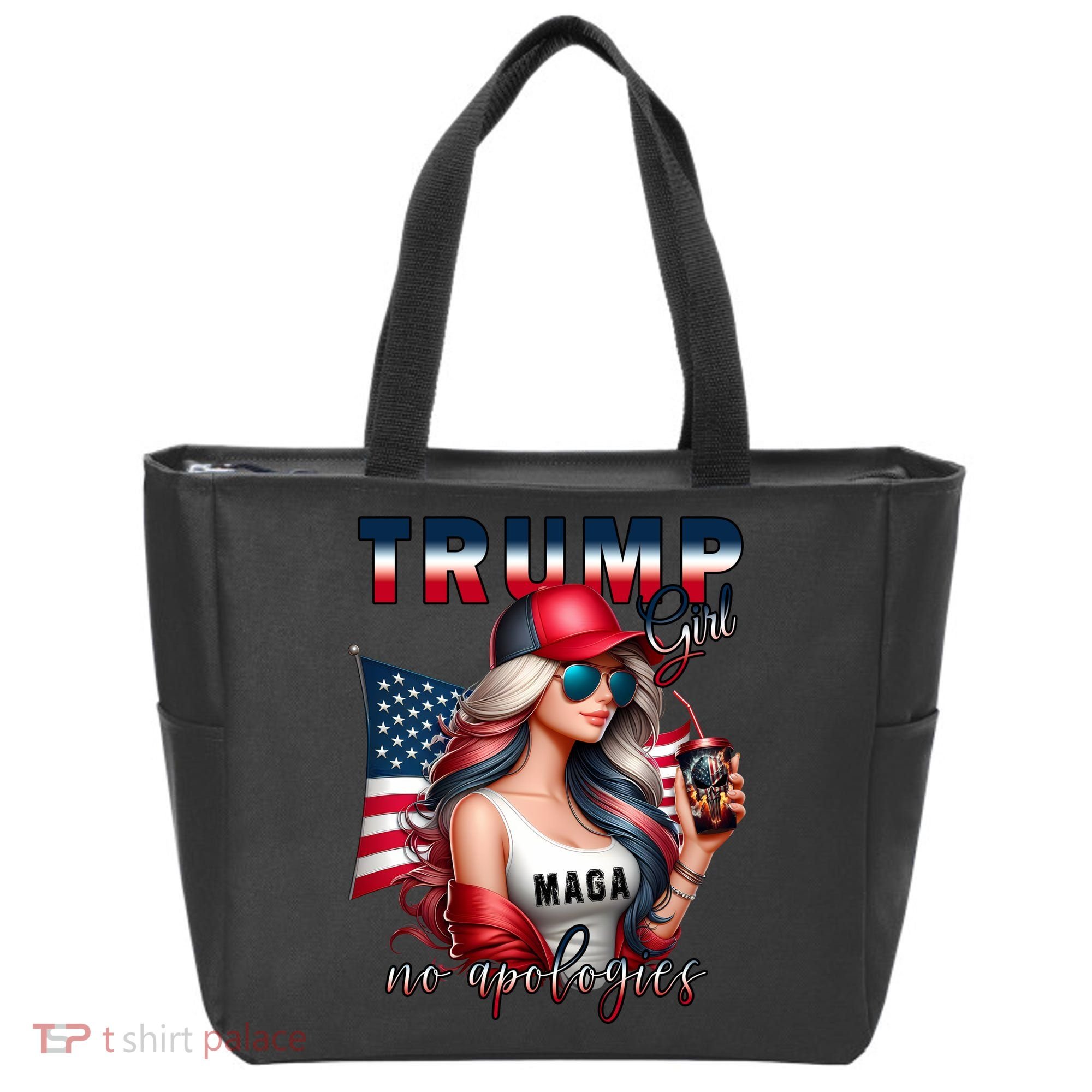 Cool Trump Girl No Apologies Tote Bag