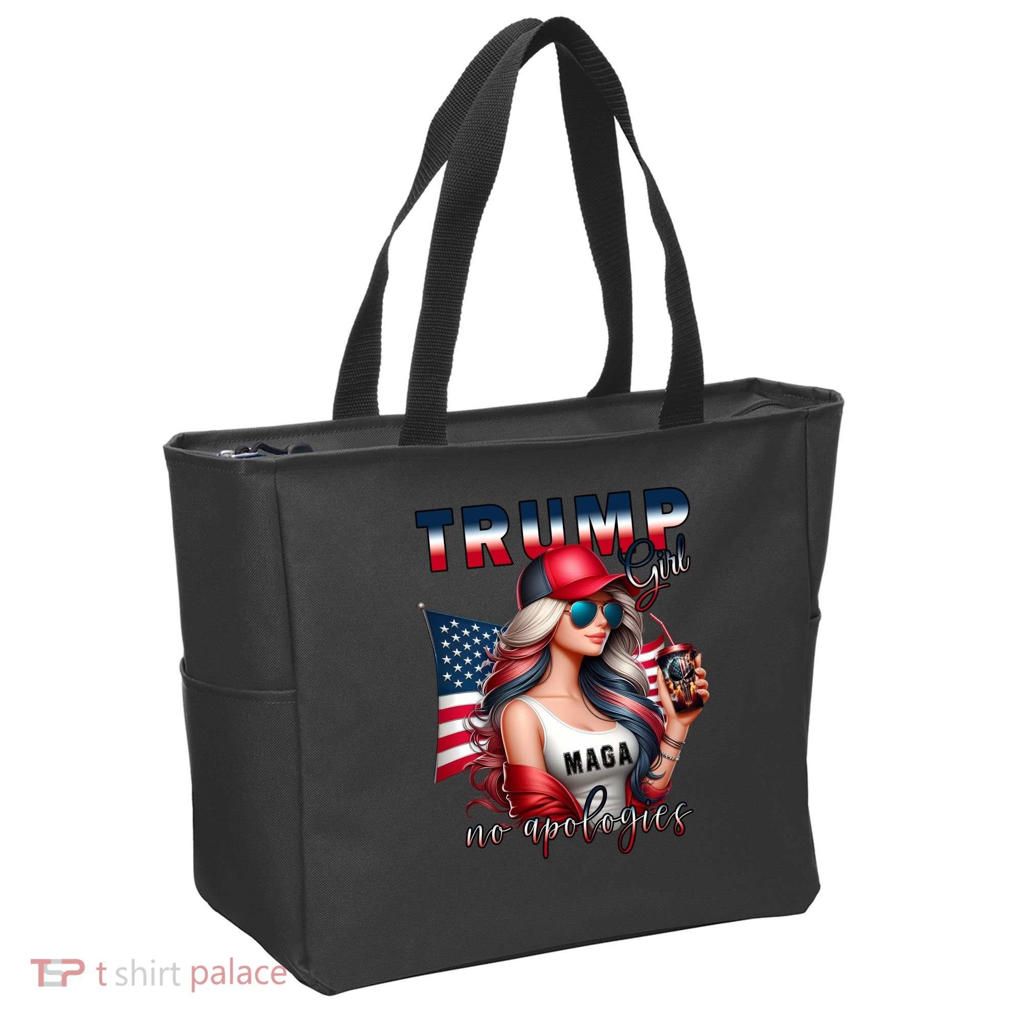 Cool Trump Girl No Apologies Tote Bag