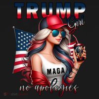 Cool Trump Girl No Apologies Tote Bag thumb 4