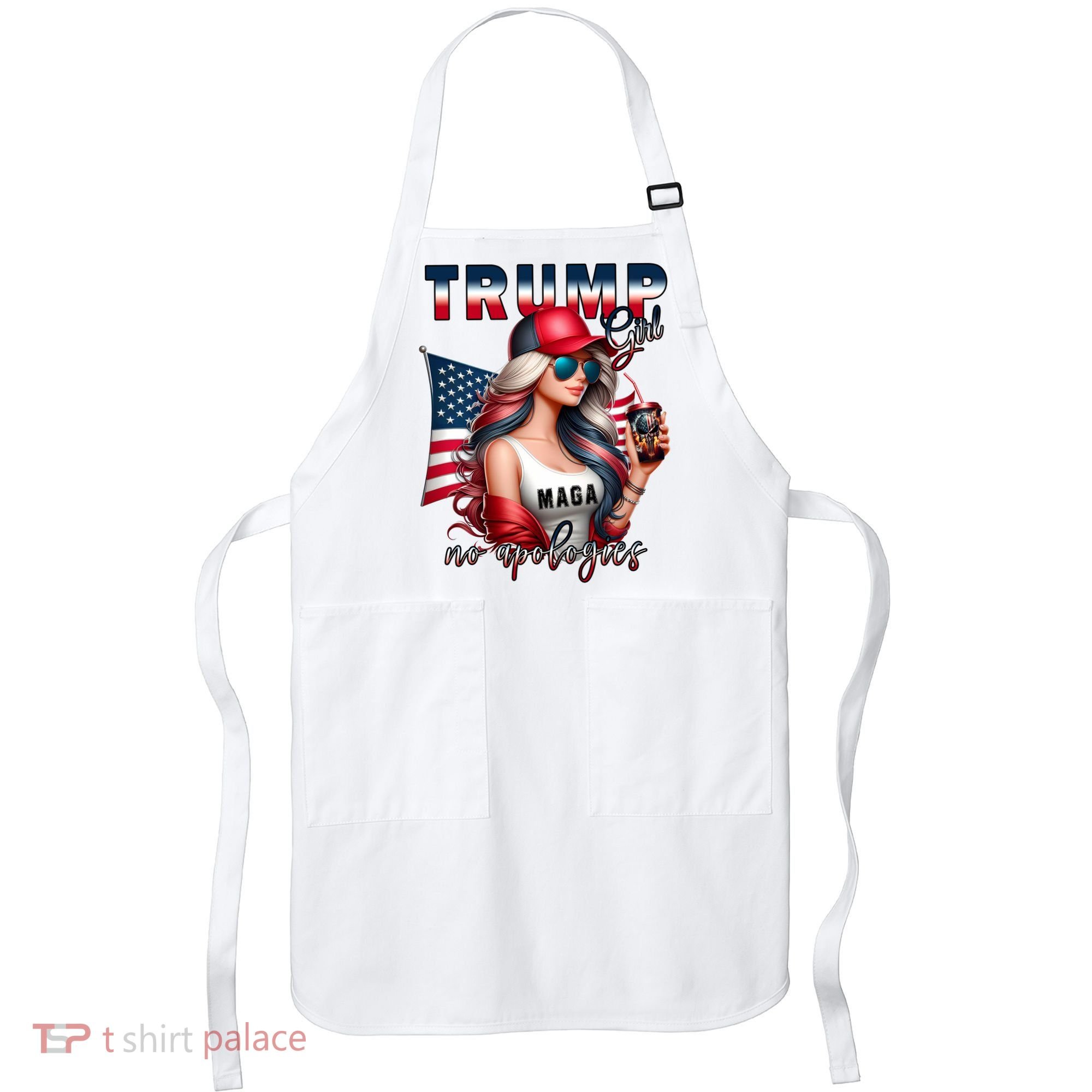 Cool Trump Girl No Apologies Apron