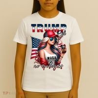 Cool Trump Girl No Apologies T-Shirt thumb 4