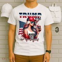 Cool Trump Girl No Apologies T-Shirt thumb 6