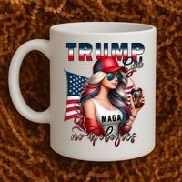 Cool Trump Girl No Apologies Coffee Mug thumb 2